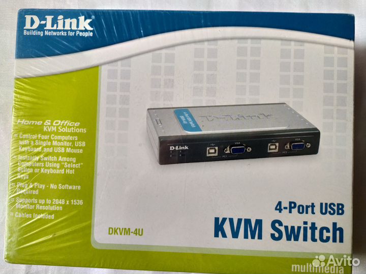 KVM switch D-Link 4 Port USB