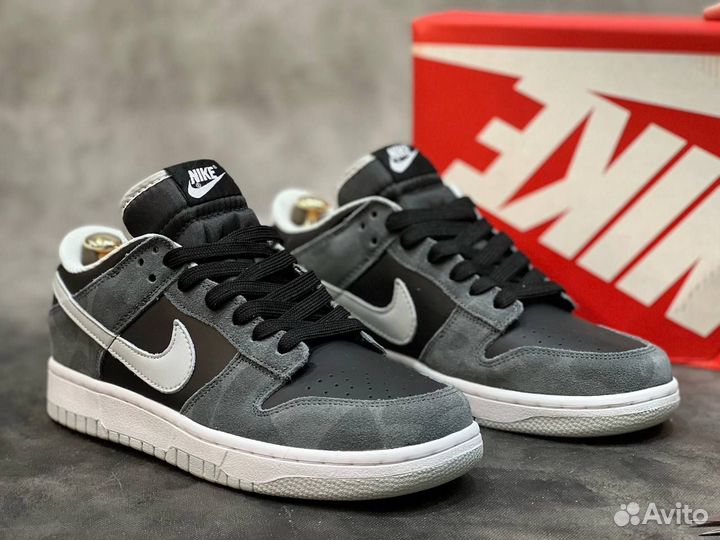 Nike SB Dunk air low 1 тёмно-серые разм. 44