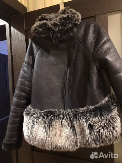 Дубленка aviator Lime