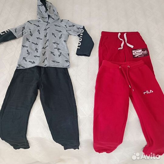 Штаны 3 пары + кофта. Рост 128