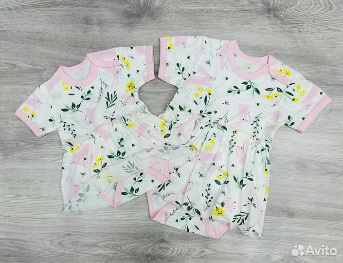 Боди платье для девочки