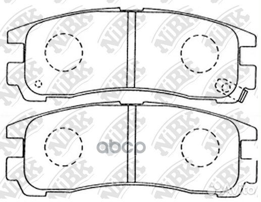 Тормозные колодки дисковые mitsubishi galant/PA