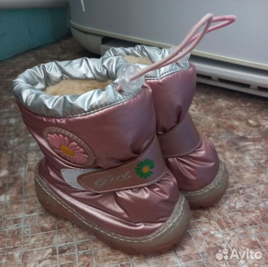 Зимние ботиночки для девочки 21-22
