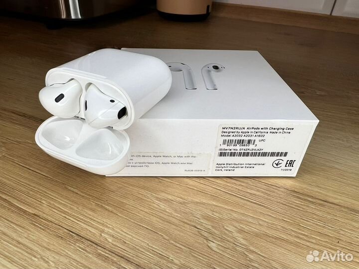 Беспроводные наушники apple airpods 2