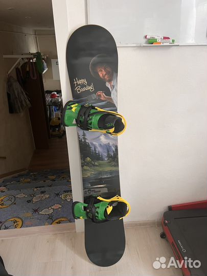 Сноуборд Forum, крепления и ботинки Burton