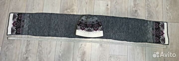 Шапка и шарф комплект жен