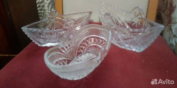 Хрустальные салатники СССР