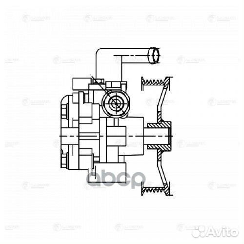 Насос гур hyundai tucson (04) /KIA sportage II