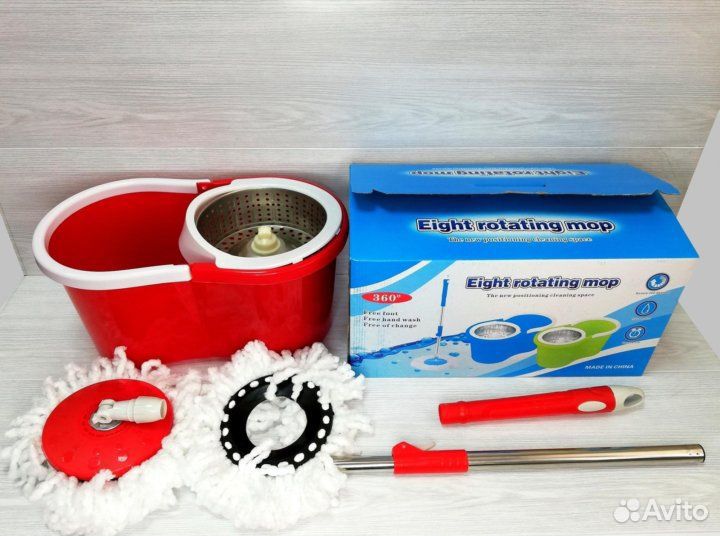 Швабра с отжимом и ведром