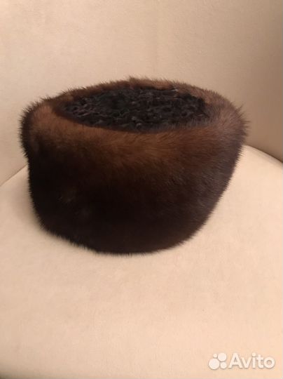 Шапка норковая Кубанка, мягкая