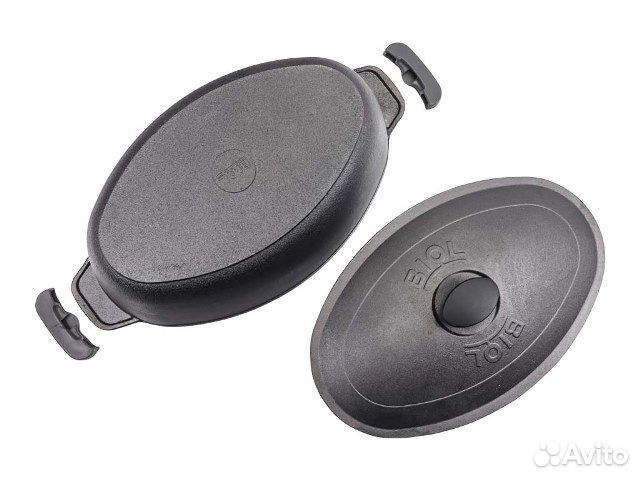 Гусятница чугунная с крышкой, Биол 0606, 6 л