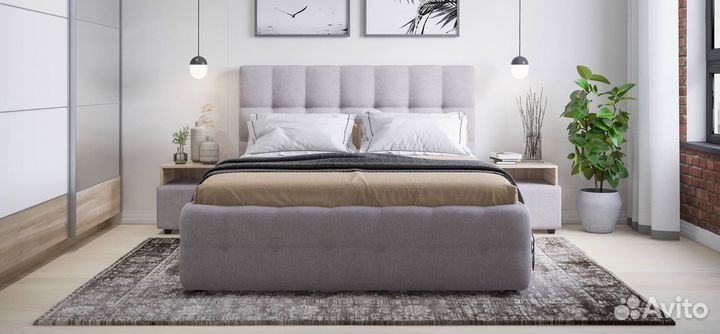 Кровать двухспальная с подьемным механизмом