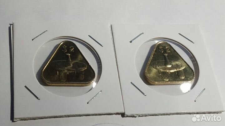 2 доллара остров Кука 2015 г без оборота