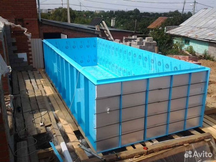 Бассейн с установкой