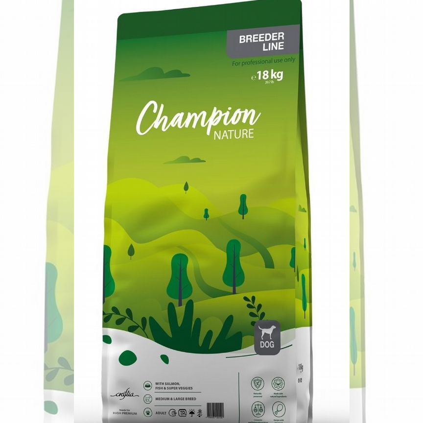 Корм для собак craftia champion nature premium