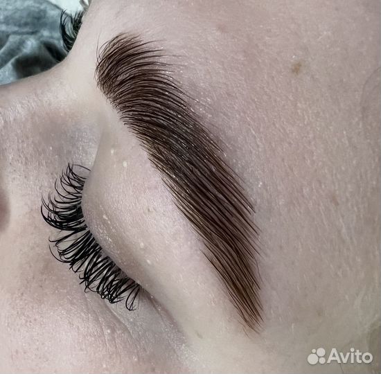 Наращивание ресниц (ламинирование ресниц/бровей)