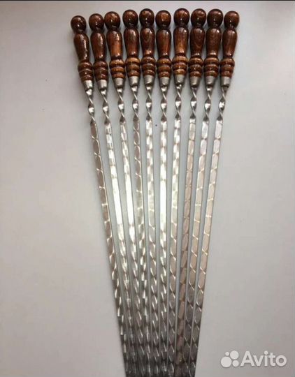 Шампура с деревянной ручкой /Шампура