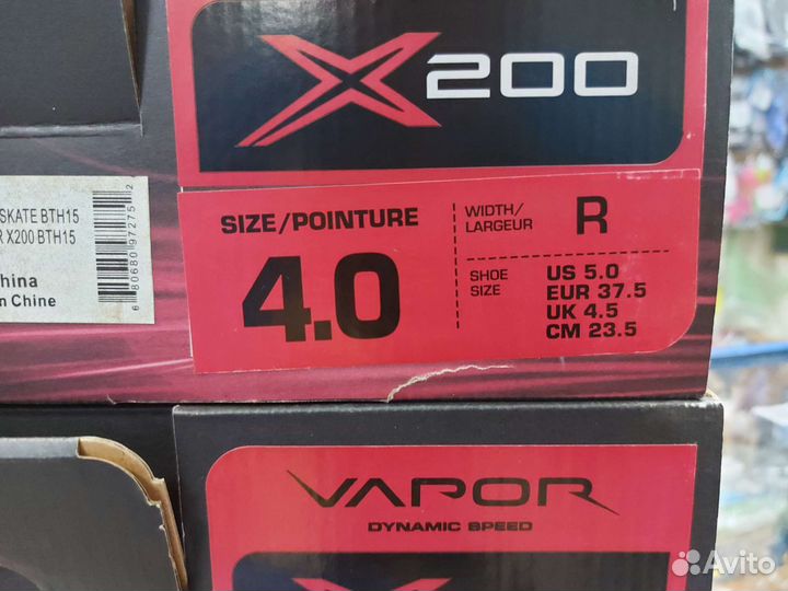 Хоккейные коньки bauer,eur,37,5 и 36