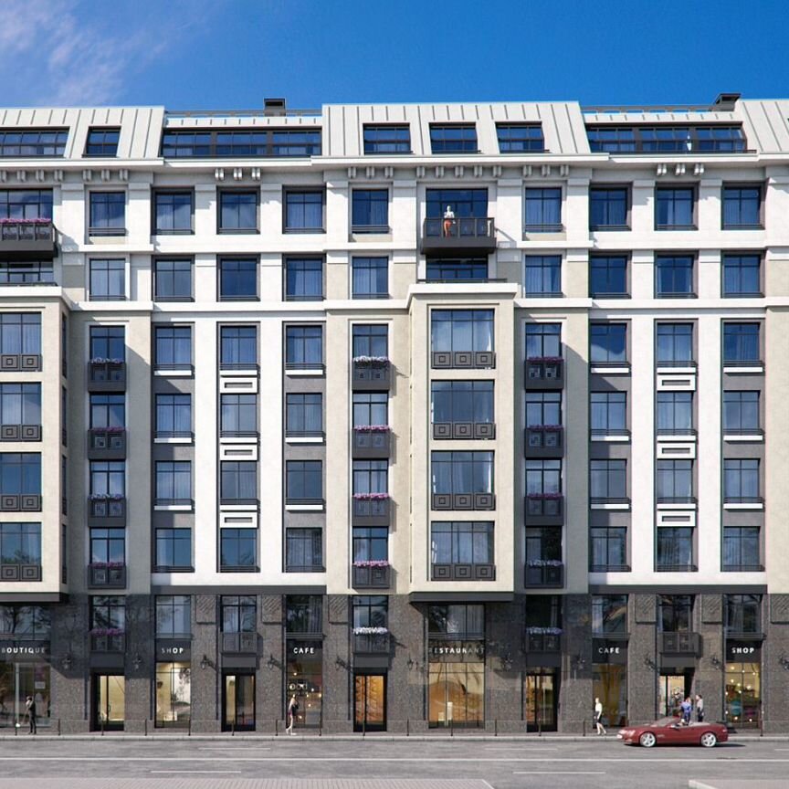 2-к. квартира, 64,5 м², 6/9 эт.