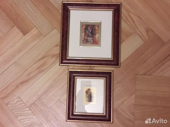 Картина миниатюра серебро 925