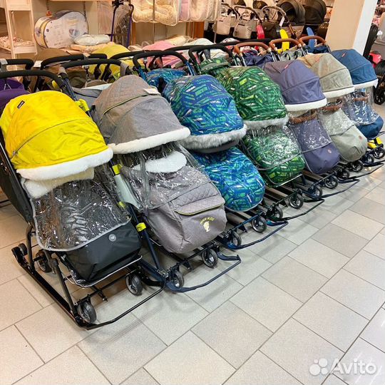 Санки коляска для детей новые