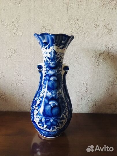 Фарфоровая посуда гжель ваза авторская работа
