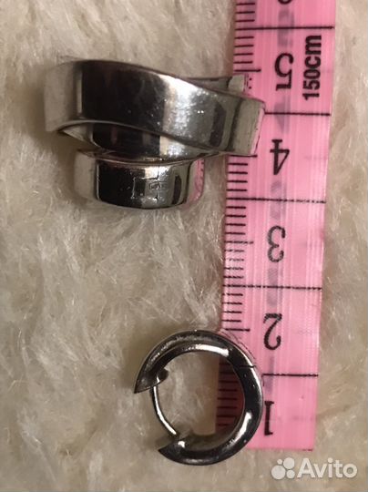 Серьги Кольцо Montblanc серебро 925