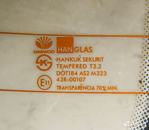 Стекло заднее Daewoo Nexia