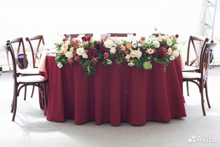 Скатерти и юбки в аренду на стол