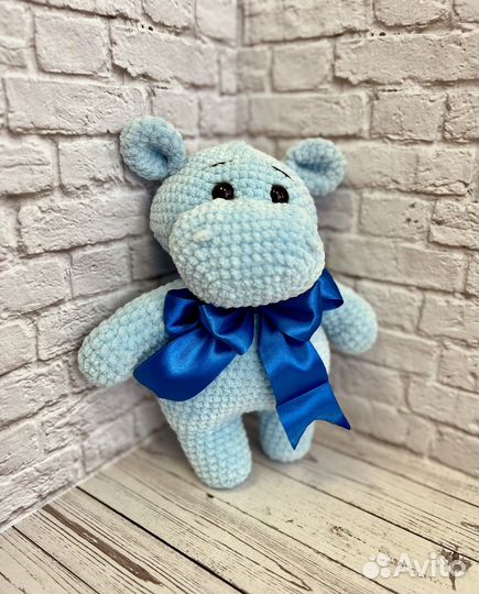 Мягкая игрушка бегемот