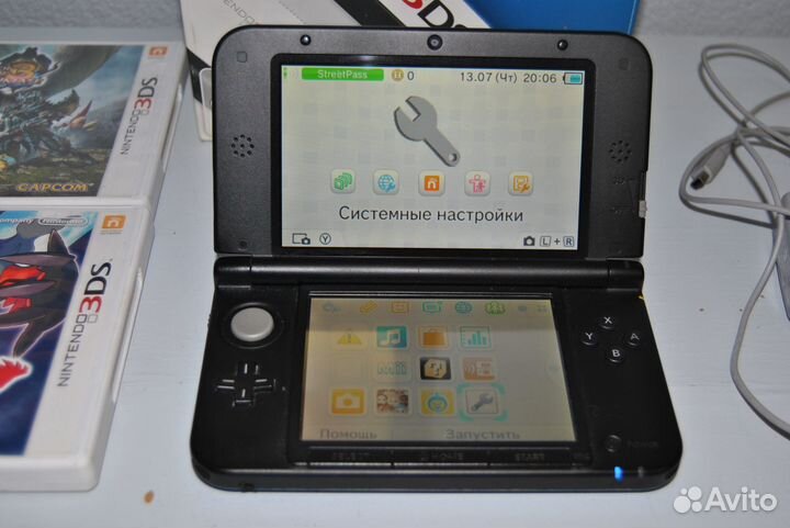 Nintendo 3DS XL (Не прошитая) + 2 игры