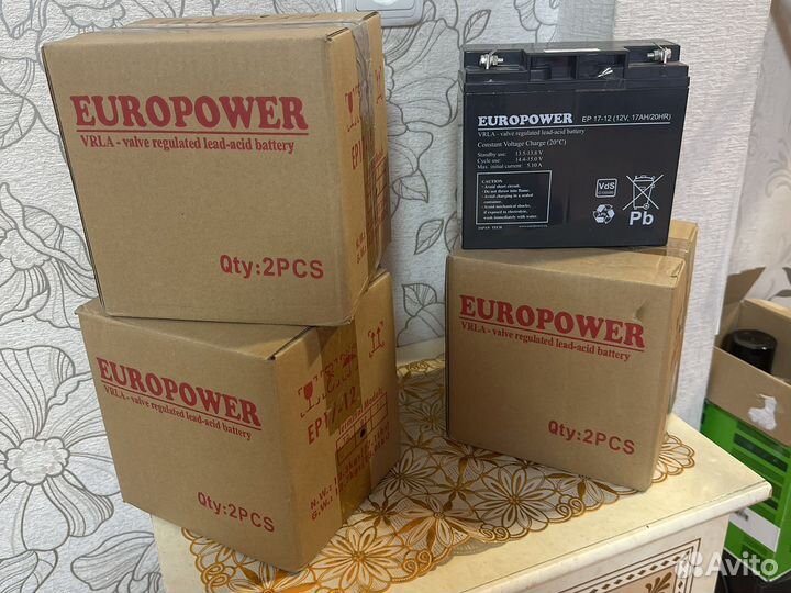 Аккумулятор 12в 17ач