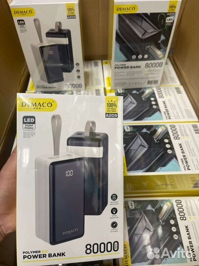 Внешний аккумулятор power bank 80000