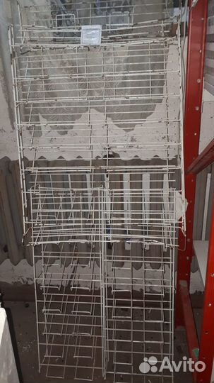 Сетчатые стеллажи в ассортимент б/у