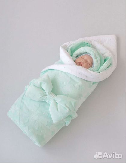 Зимний комплект на выписку до 62см