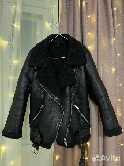 Дубленка авиатор женская