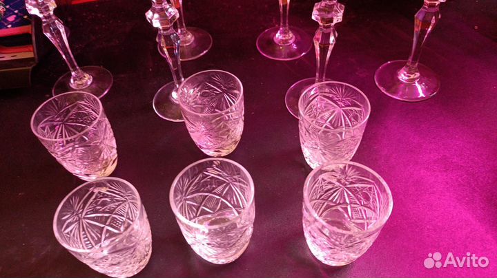 Бокалы стопки хрусталь СССР