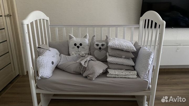 Бортики в детскую кроватку