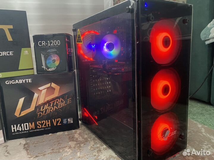 Новый Игровой компьютер Intel i3 10105f+ gtx 1660