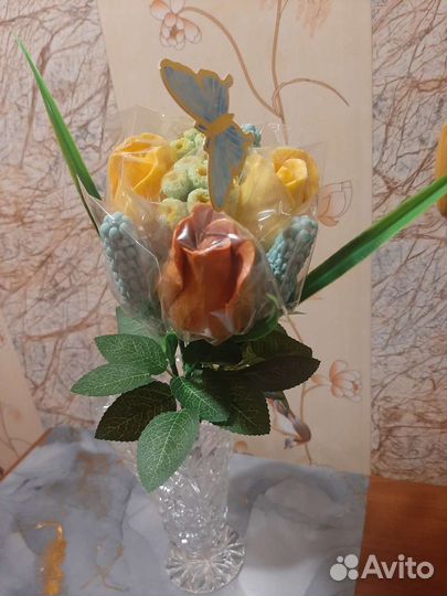 Букет шоколадных тюльпанов