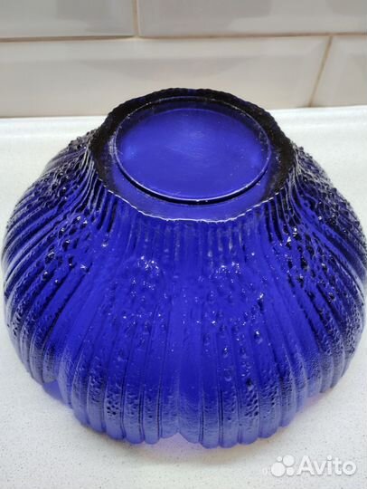 Вазы для фруктов салатники вобальтовое стекло СССР