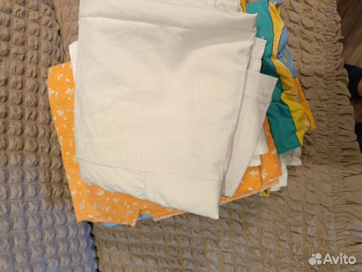 Постельное бельё б/у,пакетом, на пелёнки