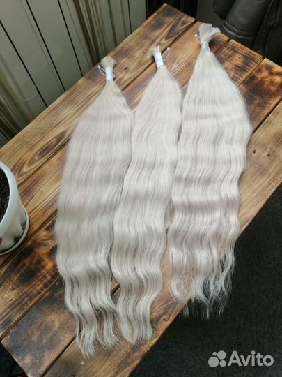 Волос для наращивания Славянка блонд 60см
