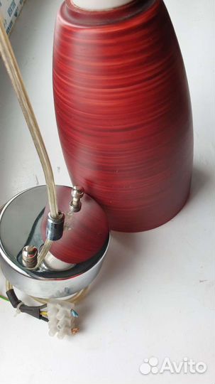 Светильник подвесной красный