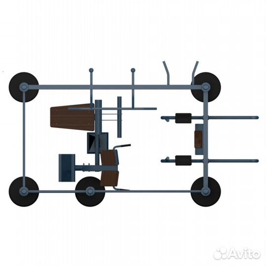 Воркаут без крыши модель мв 7.47/1