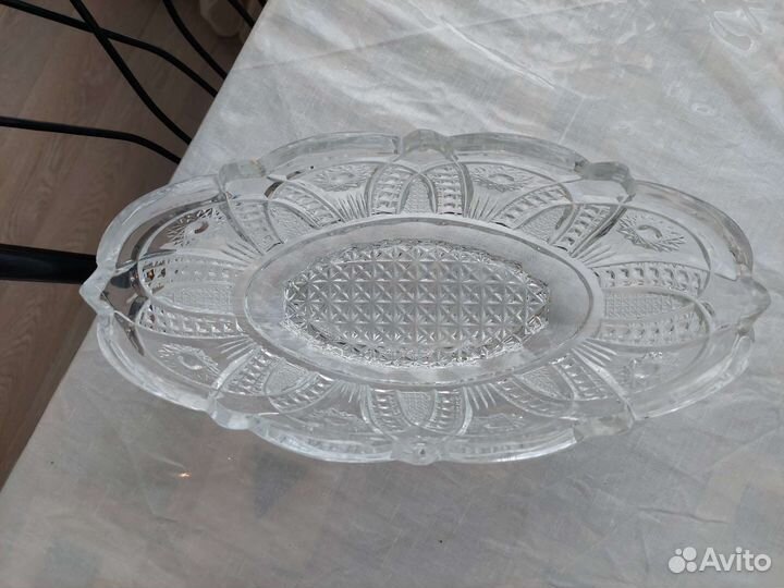 Хрустальная ваза, салатник, фруктница