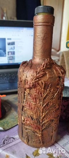 Бутылка декорированная. Авторская работа