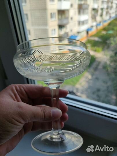 Старинная ваза стекло