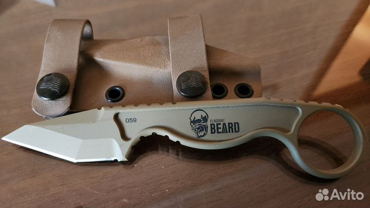 Flagrant Beard Havoc Coyote, сталь 1095 Carbon