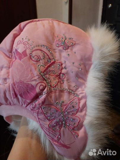 Шапка зимняя для девочки 48 50